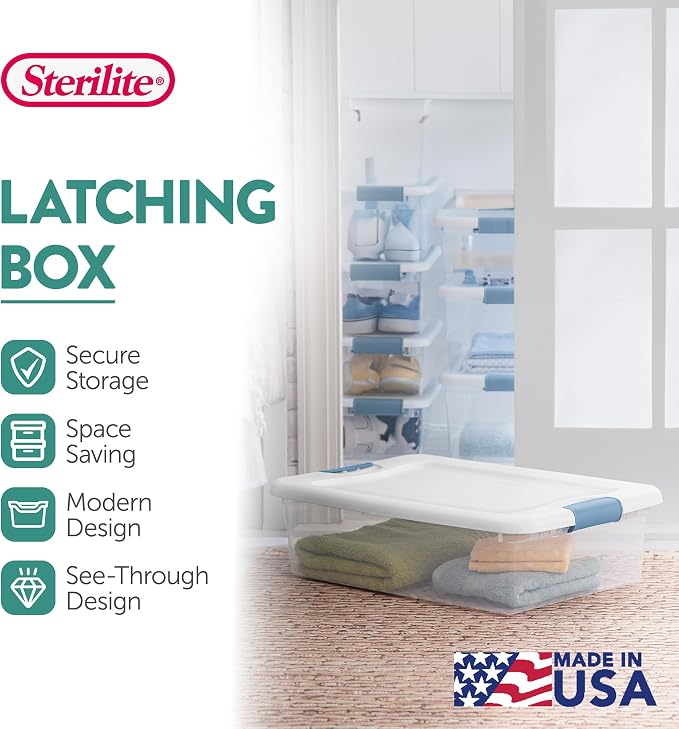 Sterilite 18-Pack Latching Box, 32 Quart - Image 3