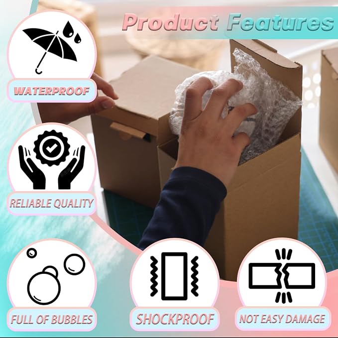12X12 Inch Bubble Out Bags, Double Walled Packing Supplies - Image 6