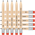 50Pcs - Baby Shower Sharpened Half Pencils by Vusnud