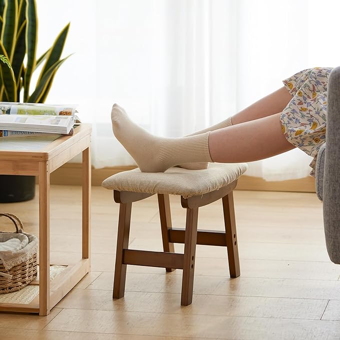Foot Stool Ottoman Foot Rest Under Desk, Small Stool - Image 6