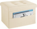 LINMAGCO Storage Ottoman Folding Foot Stool Foot Rest by LINMAGCO