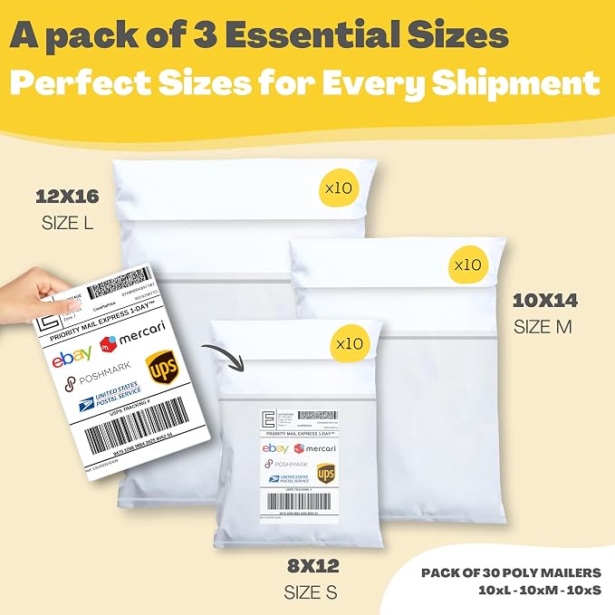 Shipping Bags with Label Pouch - Image 2