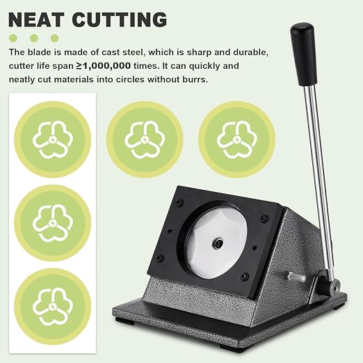 2. 618" Circle Cutter Punch Graphic Punch Die Cutter Button Paper Cutter Paper - Image 4