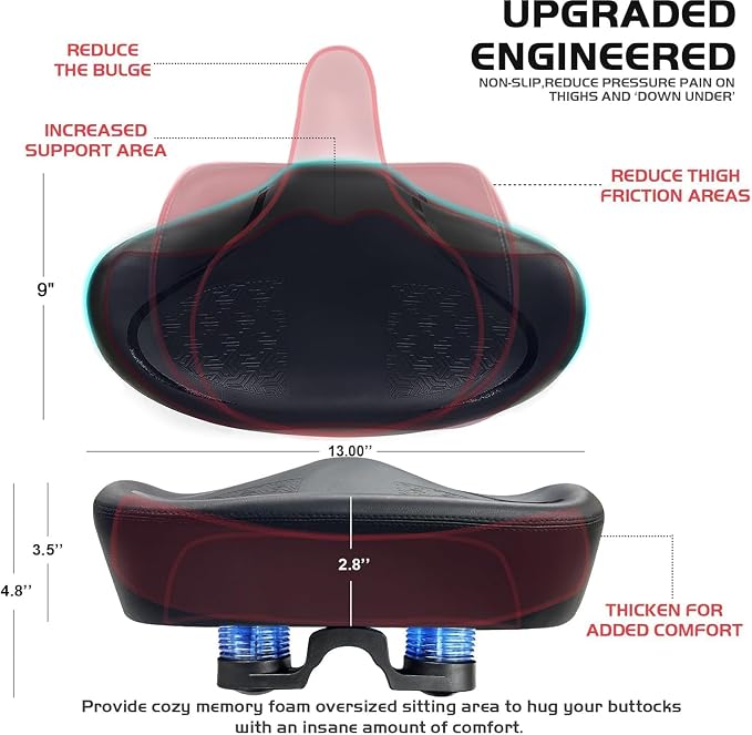 Noseless Bike Seat Cushion for Men & Women - Image 6