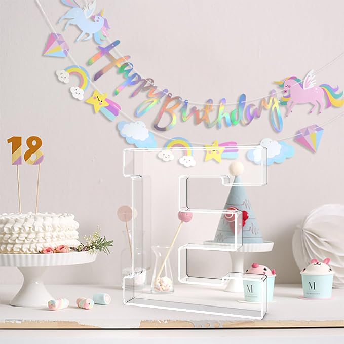 13.8" Acrylic Letter Charcuterie Tray, Charcuterie Letters Fillable Box - Image 4