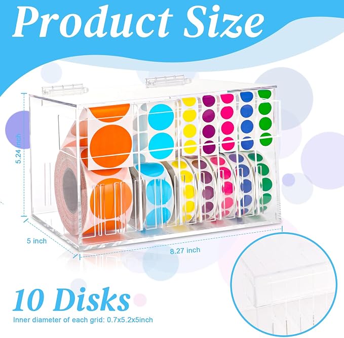 10 Disks Adjustable Label Dispenser - Image 2