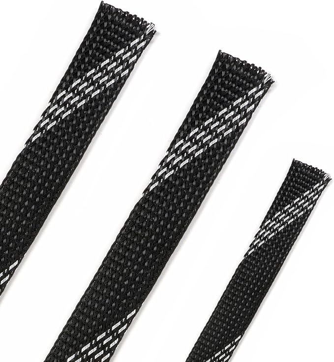 25ft PET Expandable Braided Cable Sleeve 1 inch Pet Braided Cable Sleeve by PursuingaBetterLife