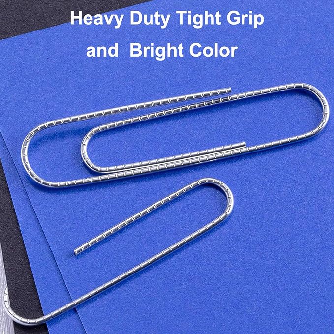Vinaco Paper Clips Non Skid, 100 Pack Large Paper Clips 2 Inch, Durable & Rust - Image 4
