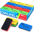 OWLKELA 48Pcs White Board Erasers, Magnetic Dry Erase Eraser Ideal by OWLKELA