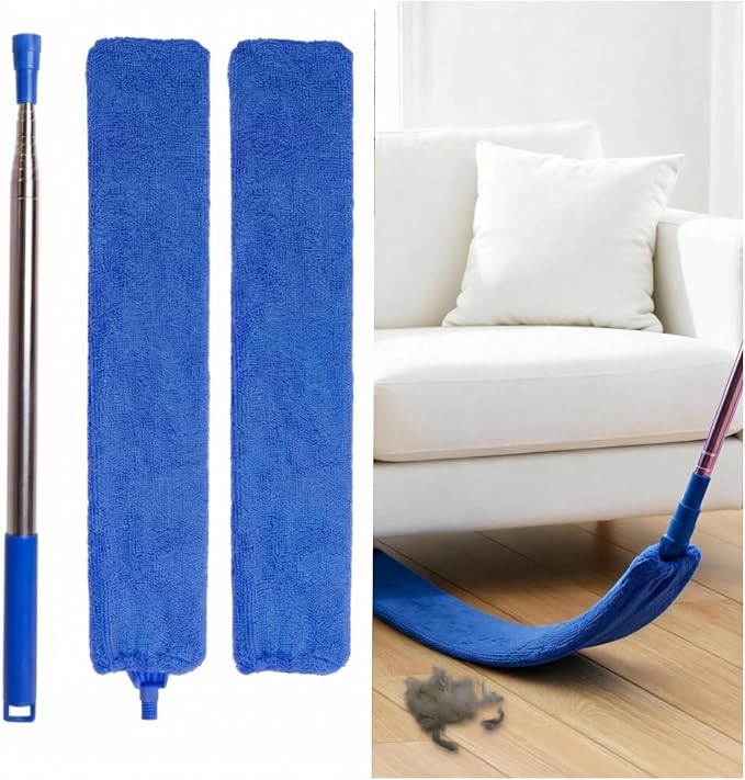 Retractable Gap Dust Cleaner Under Appliance Cleaning Tool, Flat Duster by Unknown