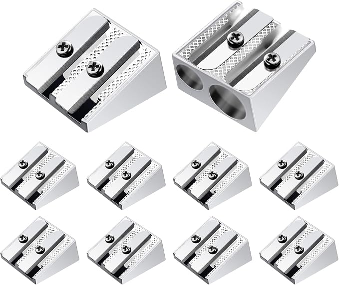 cobee 10 Pcs Pencil Sharpener, Handheld Metal Pencil Sharpener by Unknown