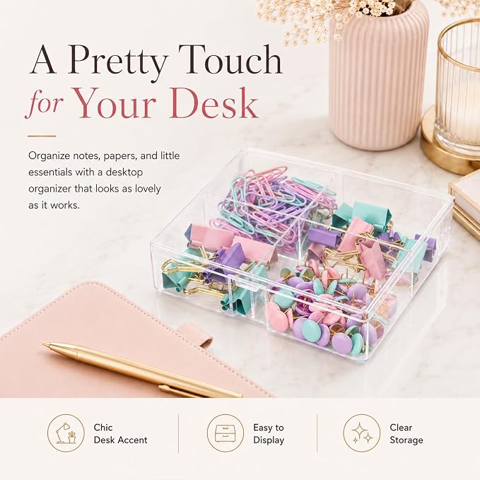 Pastel Paper Clips Binder Clips Push Pins Set - Image 7
