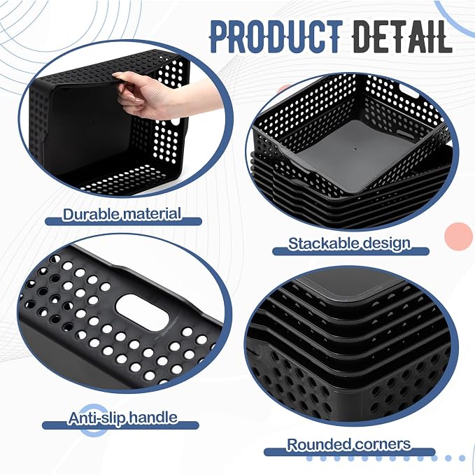 Geetery 6 Pack Classroom Storage Baskets - Image 3