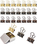 Standard Binder Clips 1in 24-Pack by SHAOUMAN