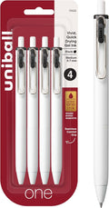 Uni-Ball One Black Retractable Gel Pens 4 Pack by uni-ball