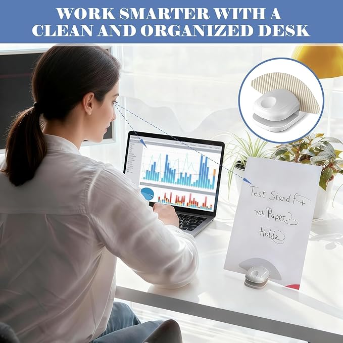4Pcs Paper Holder Stand for Typing – Non-Slip Desktop Document Holder - Image 3