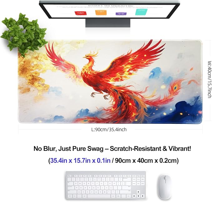 XXL Gaming Mouse Pad 35.4x15.7 Professional Large Mouse Pad & Computer Game - Image 2
