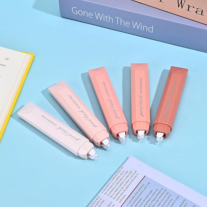 Temiary 5 Pcs White Correction Tapes, Aesthetic Correction Tape Pens Smooth - Image 5