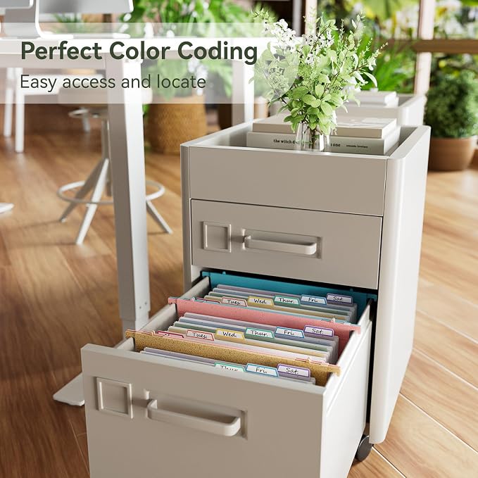 EcoStash Wheat Straw Expanding Hanging File Folders, 7-Pocket Accordion - Image 3