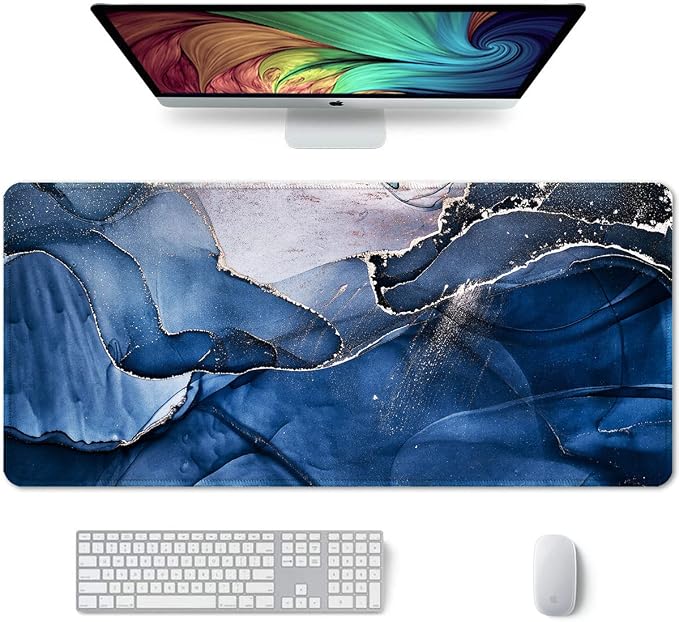 Auhoahsil Large Mouse Pad, XXL Desk Pad, Extened 35" x 15", Non-Slip Rubber Base by Auhoahsil