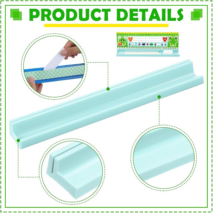 Jetec 24 Pcs Classroom Desk Name Plates Holder Index Cards Storage Classroom - Image 3