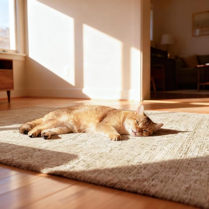 Office Chair Mat for Hardwood Floor, Anti-Slip Under Desk Mat Rug for Rolling - Image 8
