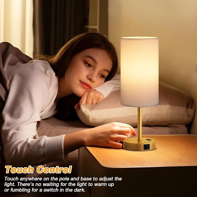 Dicoool Touch Bedside Table Lamp - Image 4