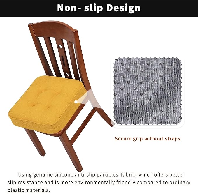 GOFORIT Memory Foam Cushion，Square Seat Cushions - Image 4