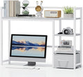 Marbrasse Desk Shelf with Drawer, Desk Shelf by Marbrasse