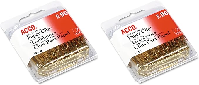 ACCO Paper Clips, 50 Clips/Box by ACCO+Brands