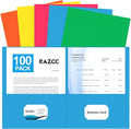 Two Pocket Folders, RAZCC 100 Pack File Folders by RAZCC