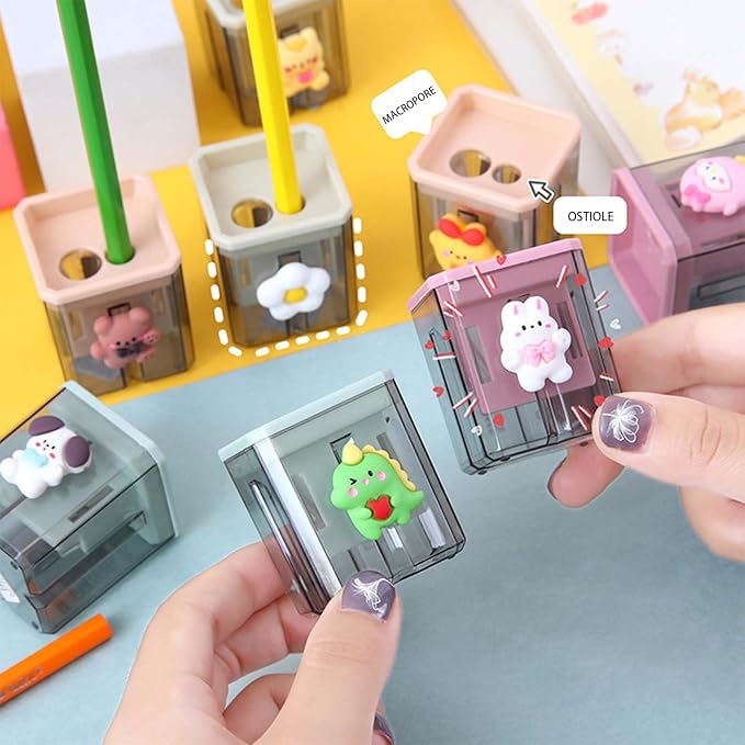 2PCS Pencil Sharpener, Lip Liner Sharpener, sharpened Pencil, Children's Pencil - Image 4