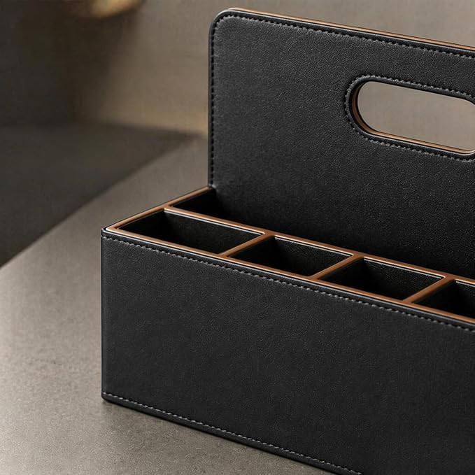 Mail Organizer Countertop, Pencil Holder, Office Supplies File Bill Sorter | PU - Image 6