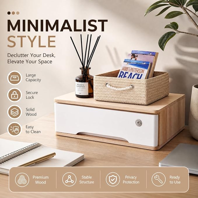 Wooden Desktop Storage Box - Image 5