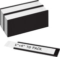 Realth C Channel Magnetic Label Holders 70 Pack 1'' x 4'' by Realth