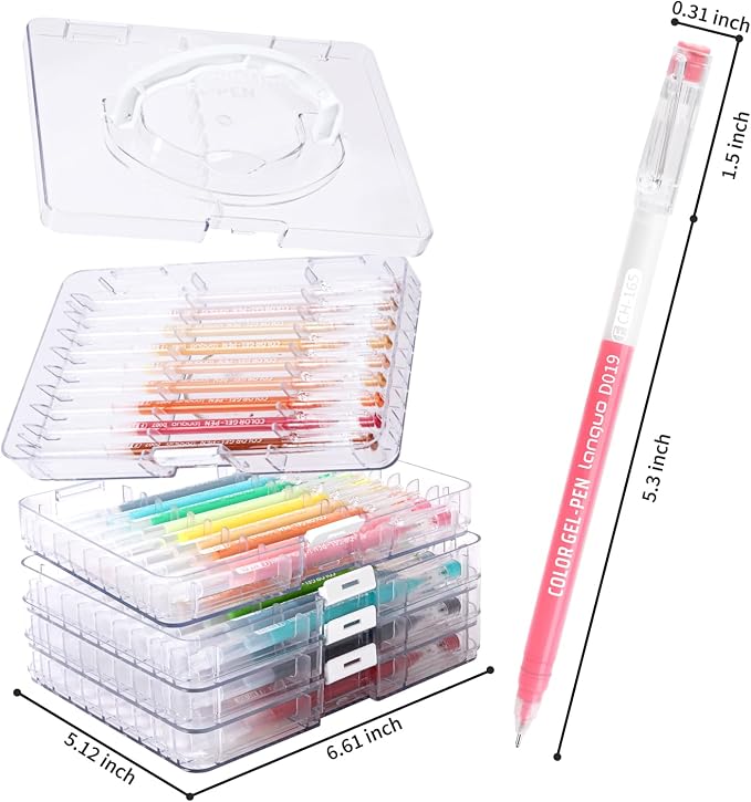 Gel Pens For Coloring, 45 Pack Colored Pens for Black Paper & White Paper - Image 3