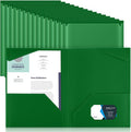 Henoyso 36 Pack Dark Green Plastic Folders by Henoyso