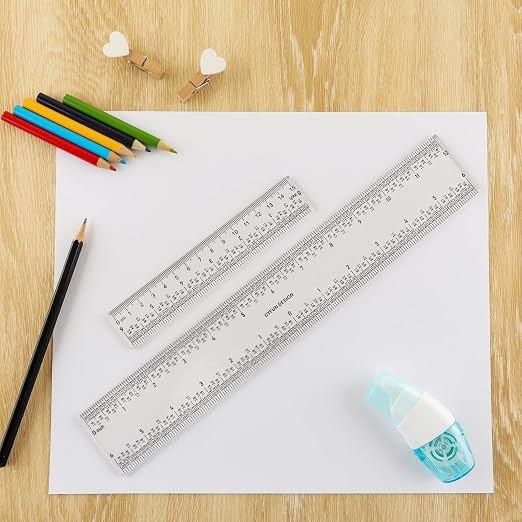BAOFALI 5PCS 6 Inch Clear Acrylic Ruler - Image 4
