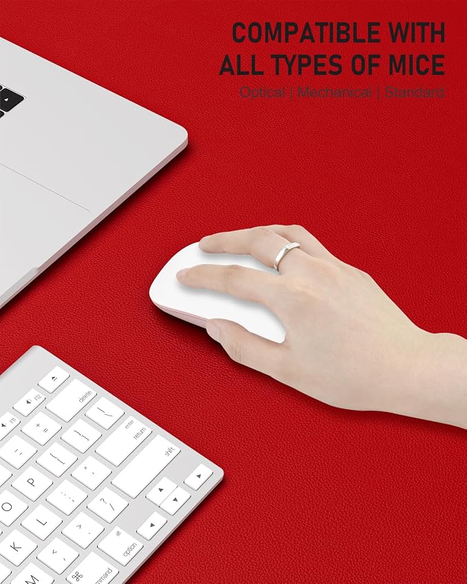 Desk Pad, 35.5" x 17" PU Leather Non-Slip Desk Mat Large Mouse Pad - Image 4