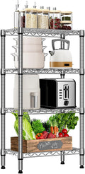 M MZG 1000 lbs 4 Tier Shelf Metal Storage Shelves Wire Rack Closet Organizers by MEIGAOPLASTICANDMETALHKCOLIMITED