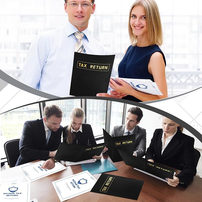 Kosiz 100 Pcs Tax Return Folders and Tax Return Envelopes Bulk 9 x 12 Inch 2 - Image 5