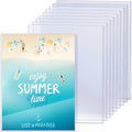 Jecery 10 Pcs 9 x 12'' Rigid Print Protectors Clear Rigid Plastic Paper Page by Jecery
