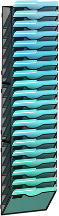 Gawerk 20-Tier Wall File Organizer Hanging Wall File Holder Wall Mount Paper by Gawerk