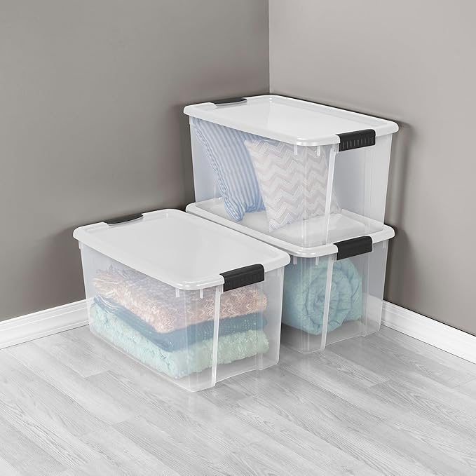 Sterilite 8-Pack 70 Quart Ultra Latch Box, and Closet - Image 5