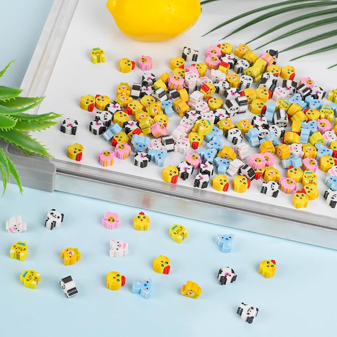 FOIMAS 300pcs Mini Animal Erasers - Image 3