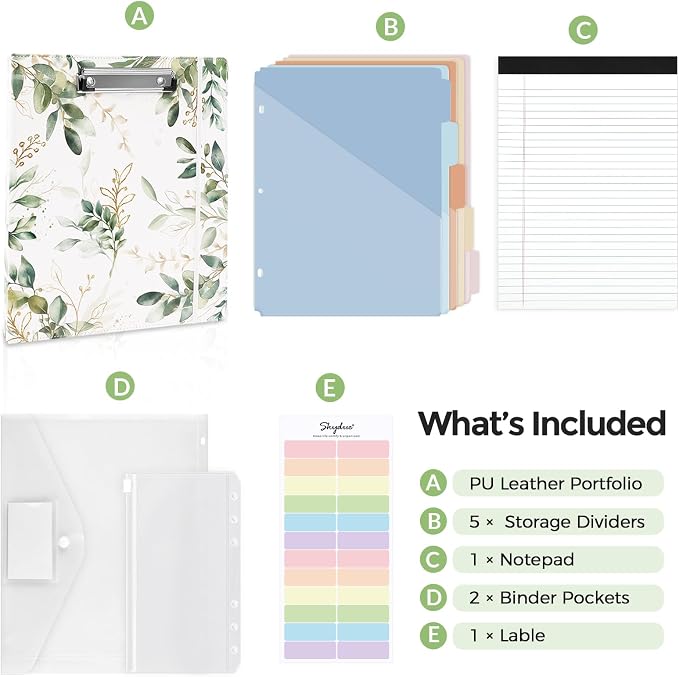 SKYDUE 1 Inch 3-Ring Binder - Image 3