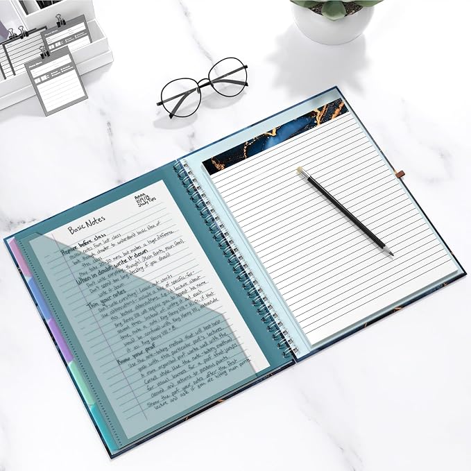 Hongri Clipboard Folio with Refillable Lined Notepad, 8.5 x 11 Folders with - Image 7