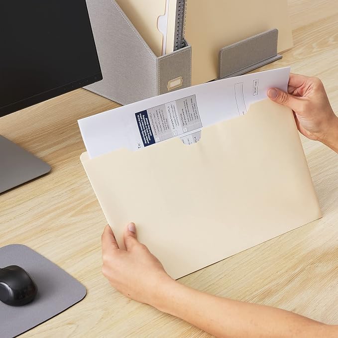 Staples Reinforced File Jackets, Legal Size, Flat Design, Durable Construction - Image 5
