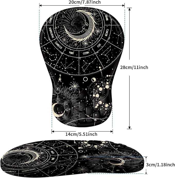 YIWEI Ergonomic Mouse Pad with Wrist Rest - Image 6