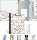 Mini 3 Ring Binder 1 Inch for 5.5"x8.5" Paper, Cute Small Three Ring Binders by BVSSX